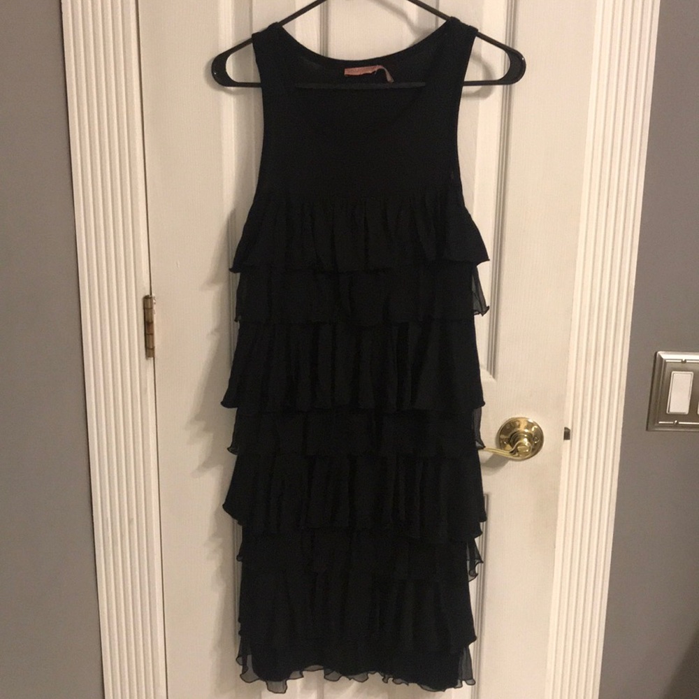 Juicy Couture little black ruffled dress